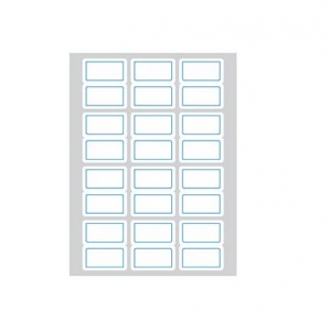 得力 7194 自粘性標(biāo)簽 24*27mm*12枚*12張